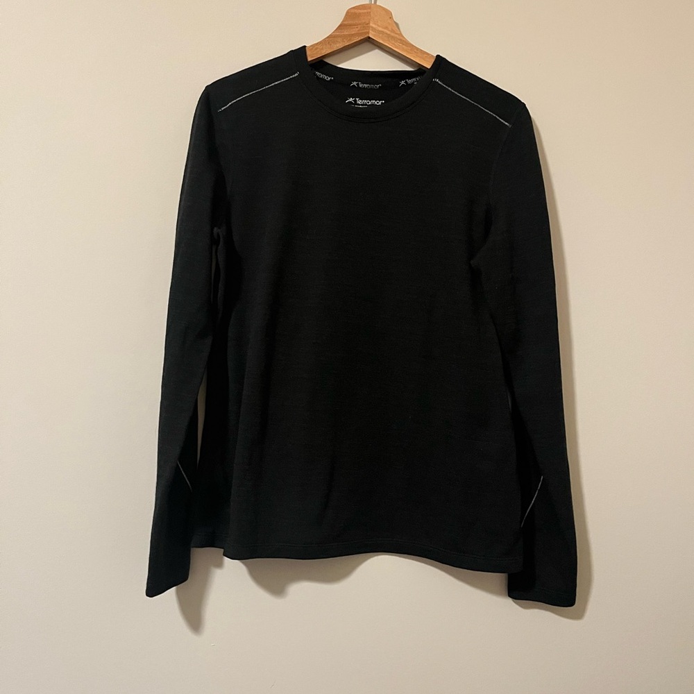Kangol Men's Classic Black Long Sleeve Shirt